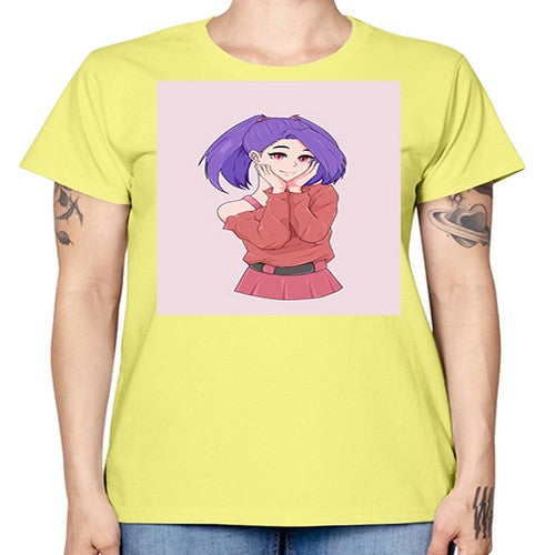 Cute girl with cute pose 138# - anime -  Missy T-Shirt