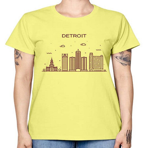 DetroitMI 663# - cities -  Missy T-Shirt