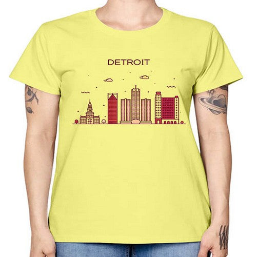 DetroitMI 665# - cities -  Missy T-Shirt