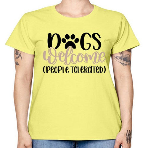 Dogs Welcome Style 21# - dogs -  Missy T-Shirt
