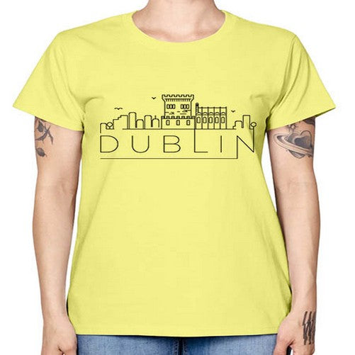 Dublin Minimal Skyline 690# - cities -  Missy T-Shirt