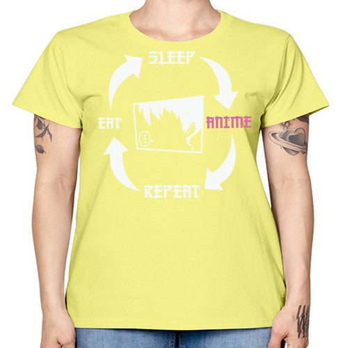 Eat Sleep Anime Repeat Anime Anime 226# - anime -  Missy T-Shirt