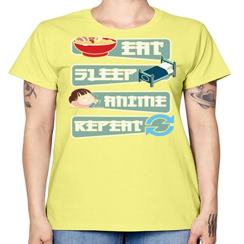 Eat Sleep Anime Repeat Anime Manga 227# - anime -  Missy T-Shirt