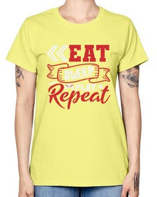 Eat Sleep Play repeat 8# - video games -  Missy T-Shirt