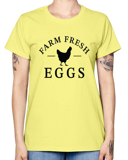Farm Fresh Eggs - chicken -  Missy T-Shirt