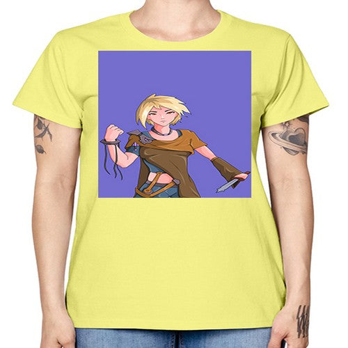 Girl hold knife 12# - anime -  Missy T-Shirt