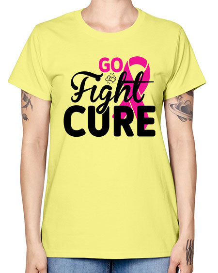 Go Fight Cure 23# - breast cancer -  Missy T-Shirt