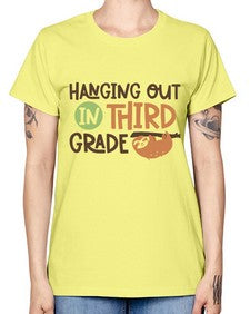 Hanging Out in Third 236# - third grade -  Missy T-Shirt