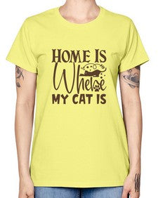 Home Is Where My Cat Is Style 14# - cats -  Missy T-Shirt
