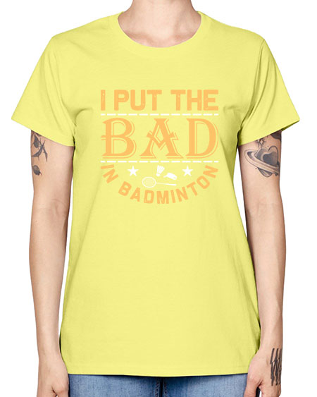 I 1056# - badminton -  Missy T-Shirt
