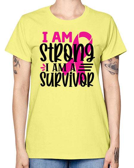 I Am Strong I Am a Survivor 19# - breast cancer -  Missy T-Shirt