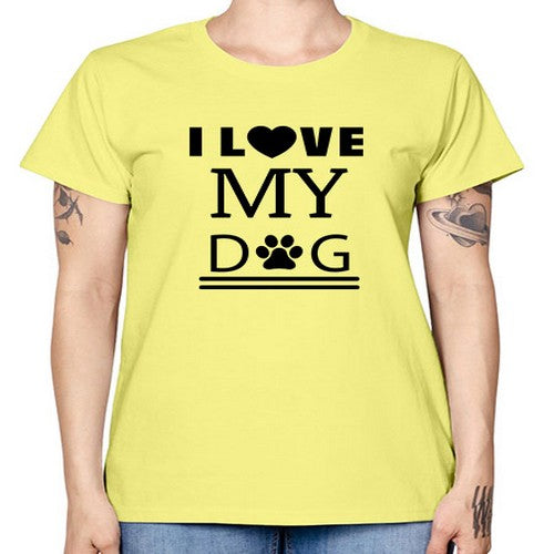 I Love My Dog Style 41# - dogs -  Missy T-Shirt