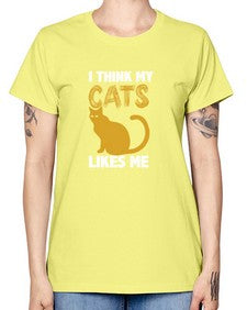I Think My Cats - cats -  Missy T-Shirt