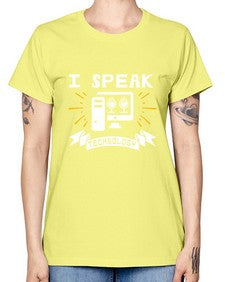 I speak technology 37# - computer -  Missy T-Shirt