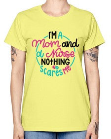Im A Mom And A Nurse Nothing Style Style 957# - nurse -  Missy T-Shirt