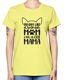 Im Not Like A Regular Mom Style 95# - cats -  Missy T-Shirt