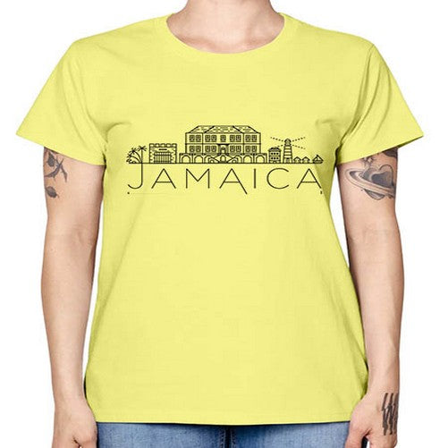 Jamaica Minimal Skyline 987# - cities -  Missy T-Shirt