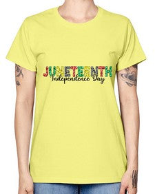 Juneteenth Independence Day 37# - black juneteenth -  Missy T-Shirt