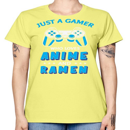 Just A Gamer Who Loves Anime and Ramen 262# - anime -  Missy T-Shirt