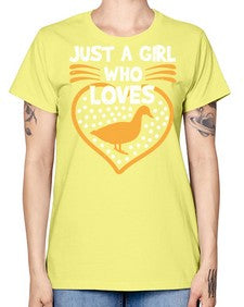 Just A Girl Who Loves Duck Style 34# - ducks -  Missy T-Shirt
