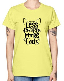Less People More Cats Style 97# - cats -  Missy T-Shirt