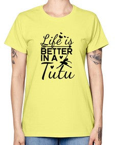 Life is better in a tutu 155# - ballet -  Missy T-Shirt