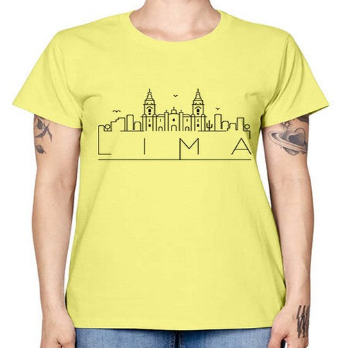 Lima Minimal Skyline 1135# - cities -  Missy T-Shirt