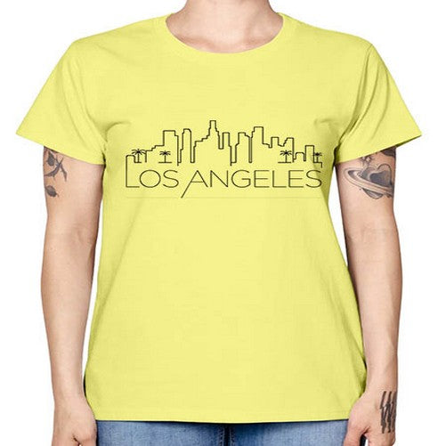 Los Angeles Minimal Skyline 1161# - cities -  Missy T-Shirt