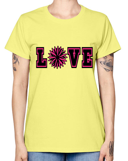 Love 694# - cheer -  Missy T-Shirt