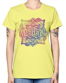 Mandala Wisdom Rainbow Glitter 764# - mandala -  Missy T-Shirt