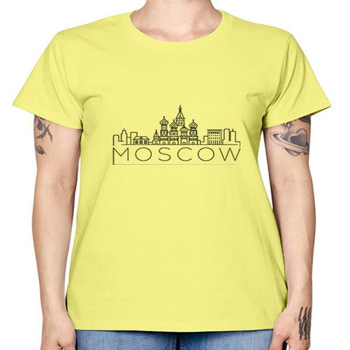 Moscow Minimal Skyline 1353# - cities -  Missy T-Shirt