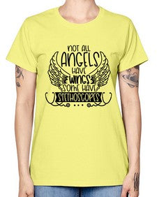 Not All Angels Have Wings Some Have Stethoscopes Style Style 1135# - nurse -  Missy T-Shirt