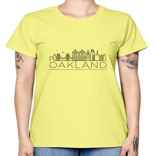 Oakland Minimal Skyline 1514# - cities -  Missy T-Shirt
