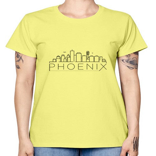 Phoenix Minimal Skyline 1611# - cities -  Missy T-Shirt