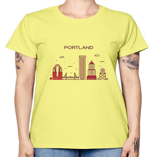 PortlandOregon 1682# - cities -  Missy T-Shirt