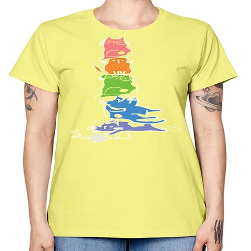 Pride Kawaii Cats Pile Cute Anime 277# - anime -  Missy T-Shirt