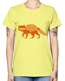 RacoonMandala 1010# - mandala -  Missy T-Shirt