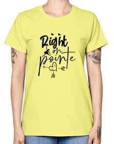 Right on pointe 181# - ballet -  Missy T-Shirt