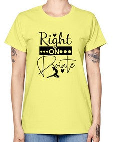 Right on pointe 182# - ballet -  Missy T-Shirt