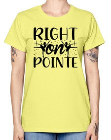 Right on pointe 183# - ballet -  Missy T-Shirt