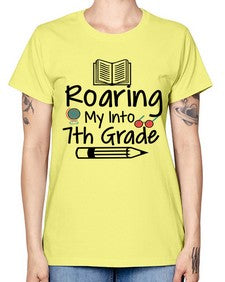 Roaring My Into seventh Grade 763# - seventh grade -  Missy T-Shirt