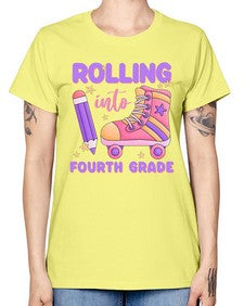 Rolling into fourth Grade 786# - fourth grade -  Missy T-Shirt
