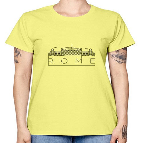 Rome Minimal Skyline 1747# - cities -  Missy T-Shirt