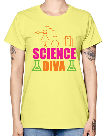 Science Diva 127# - general science -  Missy T-Shirt