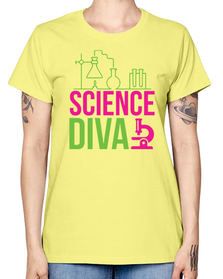 Science Diva 128# - general science -  Missy T-Shirt