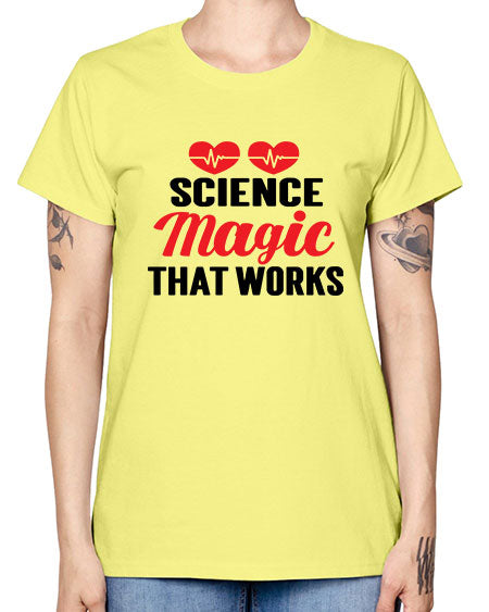 Science Magic that works 75# - general science -  Missy T-Shirt