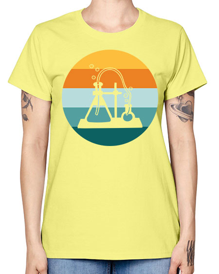 ScientistRetroSunsetScientistSkinite Scientist Skinite 39# - general science -  Missy T-Shirt