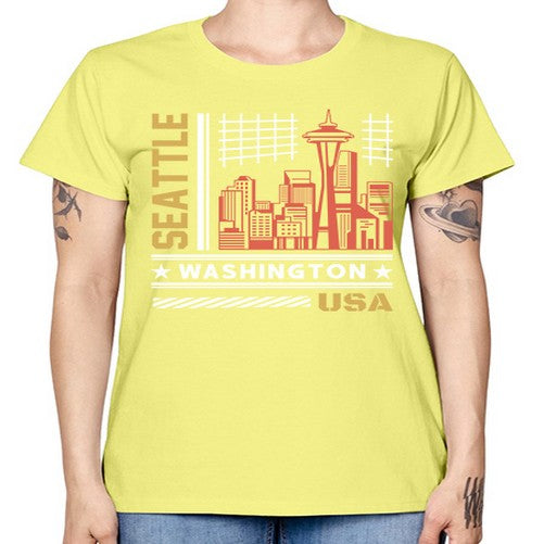 Seattle 1809# - cities -  Missy T-Shirt