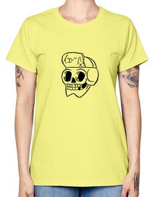 Skull Skeleton 144# - skull and bones -  Missy T-Shirt