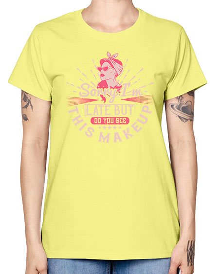 Sorry Im late but do you see this makeup Style 186# - beauty - fashion -  Missy T-Shirt